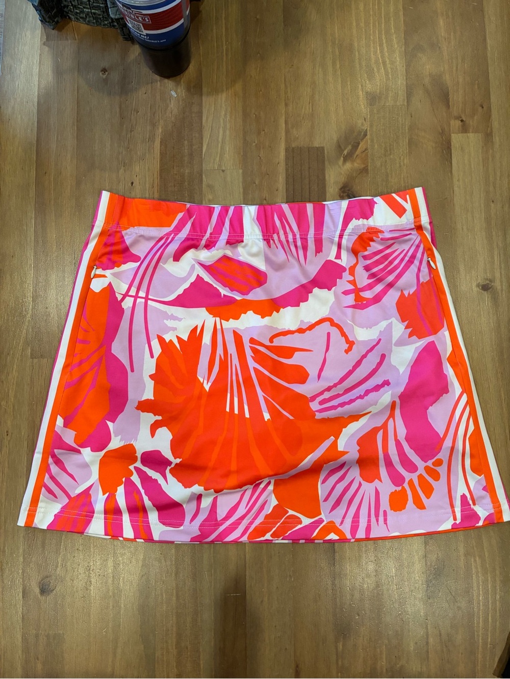 Gretchen Scott Designs Pink & Orange Floral A-Line Skirt